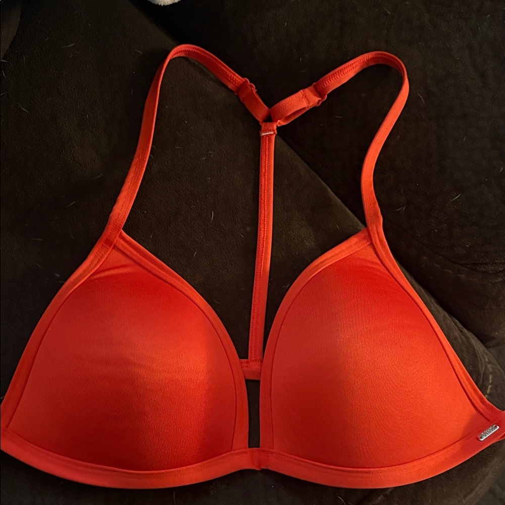 Women's Red T-Back Bra